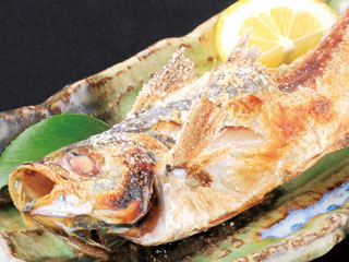 あじ塩焼き